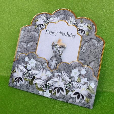 Blk Dot Butterfly Happy Birthday SCAL Fashion Tag Cf Minikit by Elisabeth Le Clainche