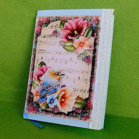 Beautiful Bluebird Sheet Music Plaque by Elisabeth Le Clainche