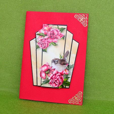 Art Deco Bird Stacker - Glory Rose Wren by Elisabeth Le Clainche