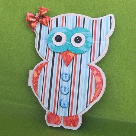 Owl-ways Friends Shaped Card Mini Kit by Elisabeth Le Clainche