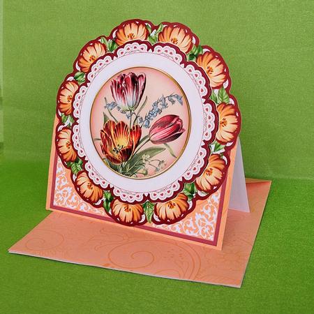 Tulips Happy Mothers Day 3D Picture Doily C & E Kit by Elisabeth Le Clainche