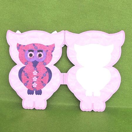 Birthday Whoo-ray Shaped Card Matching Insert by Elisabeth Le Clainche