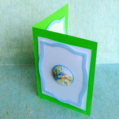 Picture Frame Water's Edge "looking On" Kingfisher by Elisabeth Le Clainche
