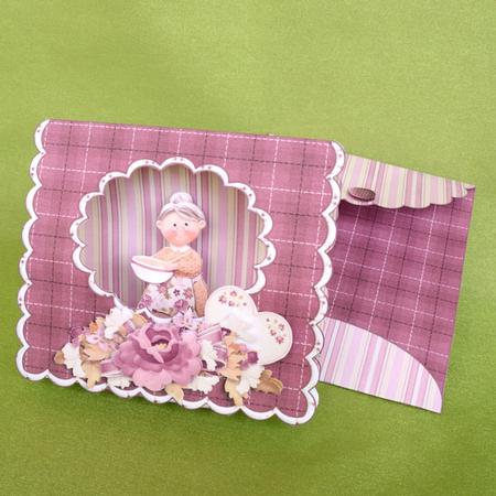 Memories with Grandma Scalloped Tent Card Kit (multi Use) by Elisabeth Le Clainche