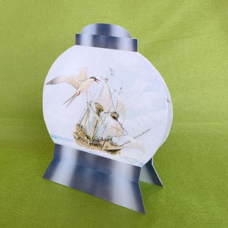 Snowglobe Card Sea 1 by Elisabeth Le Clainche