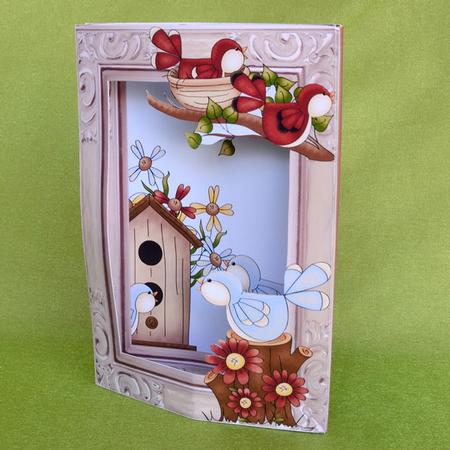 Inside Out Card Little Bird Sings in the Old Oak Tree by Elisabeth Le Clainche