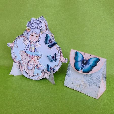 Card with Stand and Minibag Little Angel by Elisabeth Le Clainche