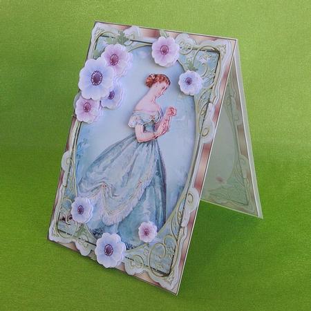 Victorian Lady 3D Flower Frame by Elisabeth Le Clainche