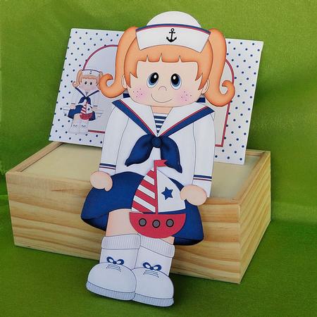 3D on the Shelf Card Kit - Sailor Girl Sandy by Elisabeth Le Clainche