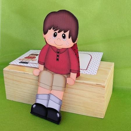 3D on the Shelf Card Kit - Little Ethnic Boy Ethan by Elisabeth Le Clainche