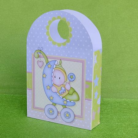 Baby Boy Buggy Large Gift Bag by Elisabeth Le Clainche
