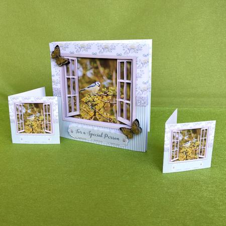 Watercolor Photo Window Card V1 by Elisabeth Le Clainche