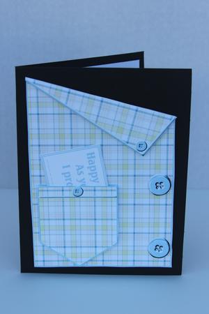 Shirt Front Card 1 by Elizabeth A Sanders