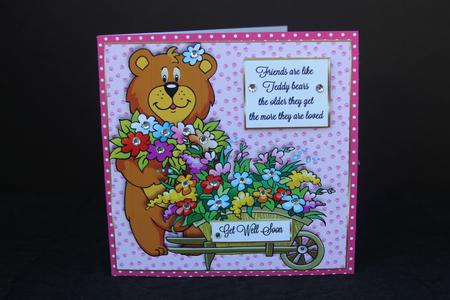Teddy Bearing Flowers by Elizabeth A Sanders