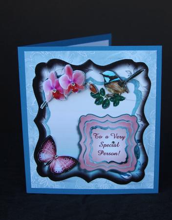 Blue Bird Greetings by Elizabeth A Sanders