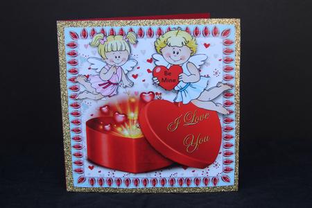 Hearts N Angels 6x6 Topper by Elizabeth A Sanders