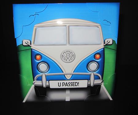 Camper Van U Passed Circle Pyramage Topper by Elizabeth A Sanders