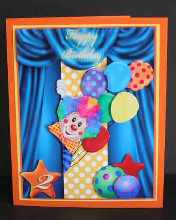 Clowning Around - Happy Birthday- 1-10yrs by Elizabeth A Sanders