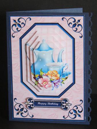 Tea Time Card Front by Elizabeth A Sanders