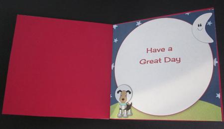 Space Boy and Dog Mini Kit Insert by Elizabeth A Sanders