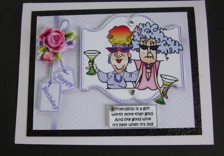 Stella and Edna Golden Friends Quick Card by Elizabeth A Sanders