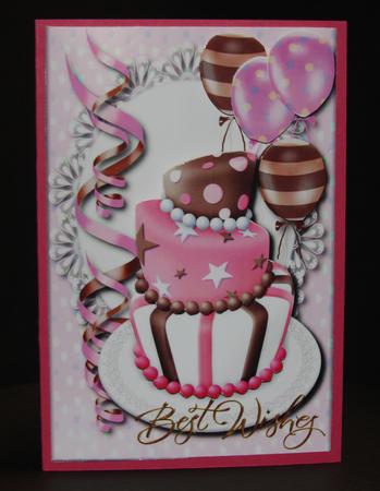 Celebration Topper Pink by Elizabeth A Sanders