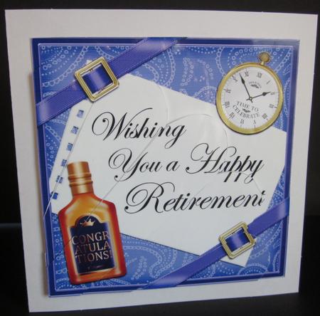 Retirement Clock Fan Pyramage Topper by Elizabeth A Sanders