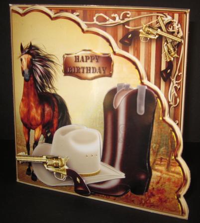 The Cowboy - Shell Front Card Mini Kit by Elizabeth A Sanders