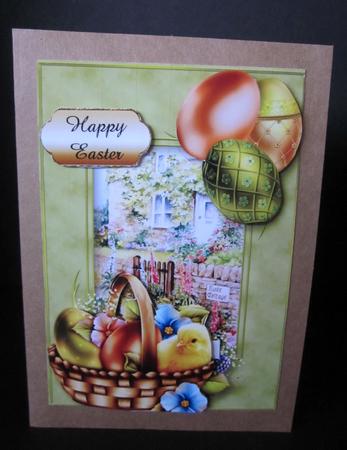 Easter Chick at the Rose Cottage by Elizabeth A Sanders