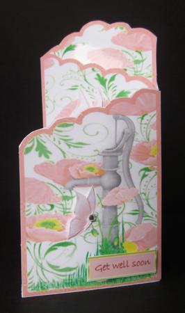 Poppies Trifold 2 by Elizabeth A Sanders