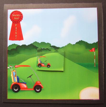 Golfing Dad Topper 2 by Elizabeth A Sanders