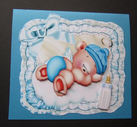 Angel Bear Sleeping on a Cloud 8x8 by Elizabeth A Sanders