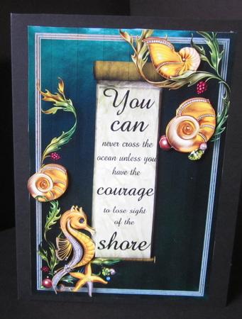 Underwater Inspiration - You Can Never Cross the Ocean -  by Elizabeth A Sanders