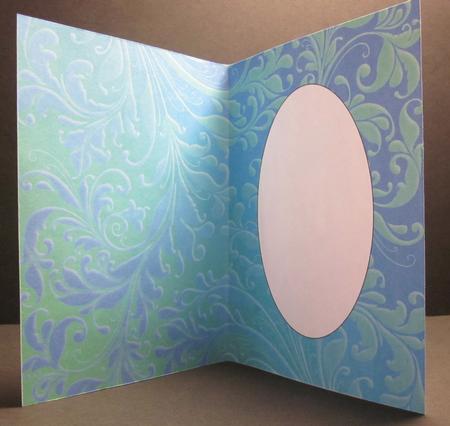 Swirly Gradient Aquamarine Blue Insert 2 by Elizabeth A Sanders