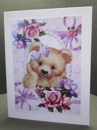 Wedding Cake with Pink Roses in Roses Frame A4 by Elizabeth A Sanders