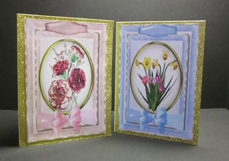 Two Lovely Spring Flower Toppers  by Elizabeth A Sanders