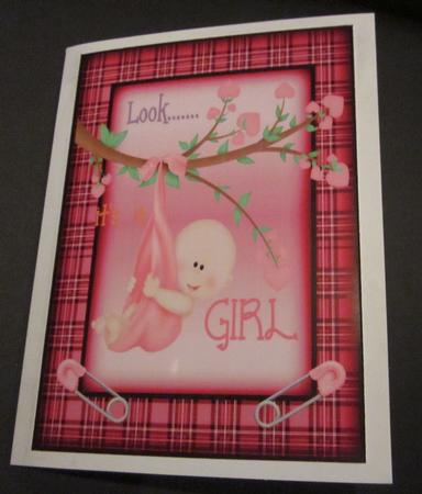 Tartan Frame Baby Girl by Elizabeth A Sanders