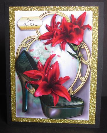 Stunning Shoes - the Venice Collection - Red Lilies by Elizabeth A Sanders