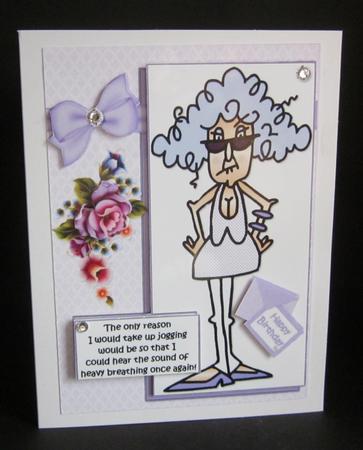 Stella and Jogging Quick Card by Elizabeth A Sanders