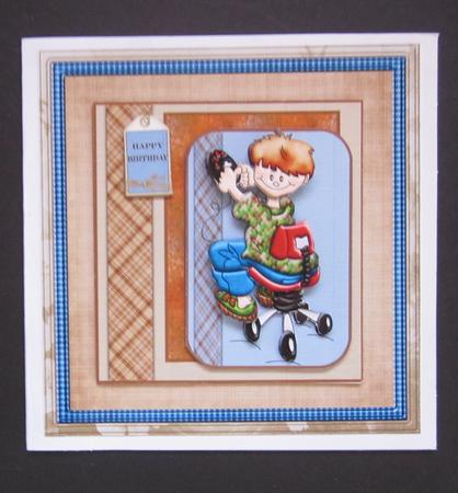 Game Boy 8x8 Card Mini Kit and Decoupage by Elizabeth A Sanders