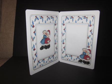 Mr and Mrs Snowman Dressed for Christmas A5 Insert by Elizabeth A Sanders
