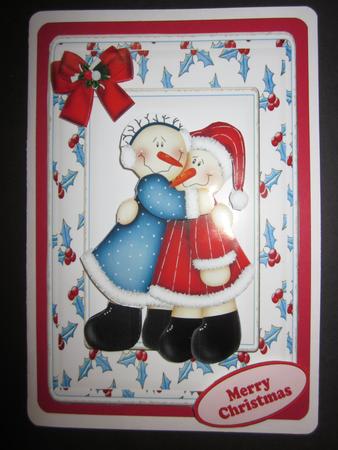 Mr and Mrs Snowman Dressed for Christmas Featured Gallery Photo