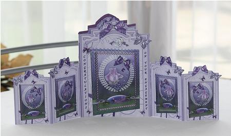 Rose Gems & Butterflies Decoupage Card by Elizabeth Beal