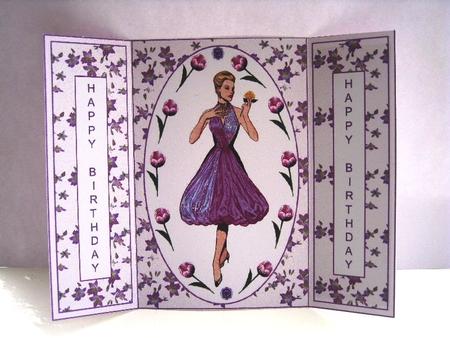 She's a Lady 2 Birthday Gate Fold by Elizabeth Boot