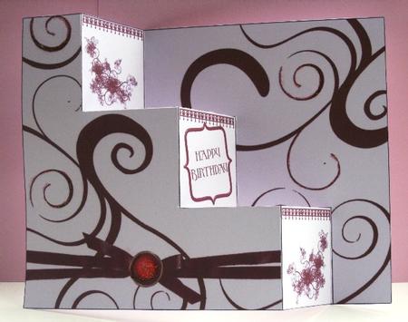 Abstract Tri Fold Steps by Elizabeth Boot