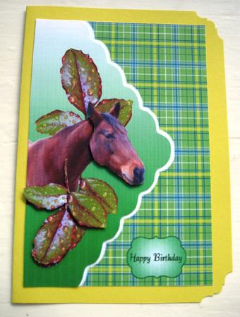 Horse with Leaf by Elizabeth Boot