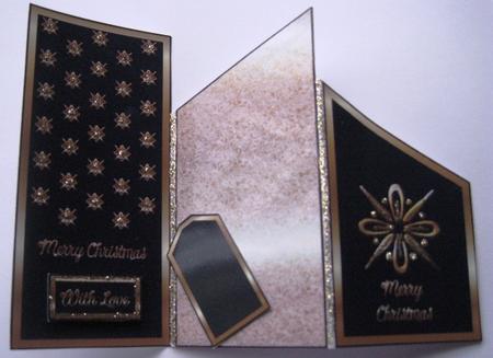 Black and Gold Christmas Cascade by Elizabeth Boot