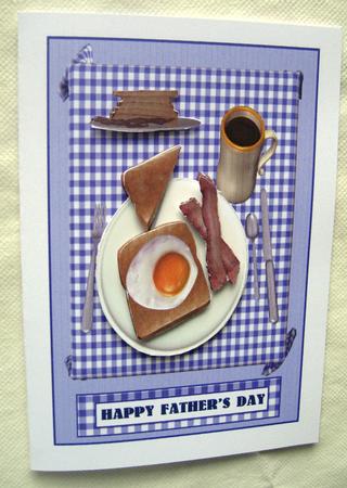 Birthday English Breakfast Decoupage Topper by Elizabeth Boot