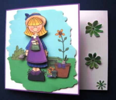 Garden Girl Decoupage Topper Featured Gallery Photo