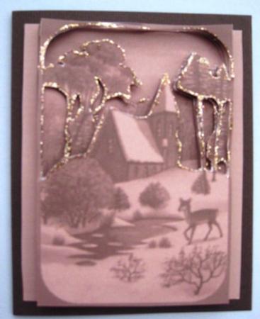 Sepia Tone Winter Scene by Elizabeth Boot